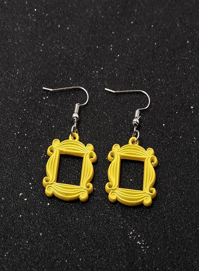 POYAMUSE Monica's Door Frame Earrings TV Show Merchandise for Fans Memorabilia Monica Door Frame Drop Earrings Friends Themed Gifts-earrings - Image 5